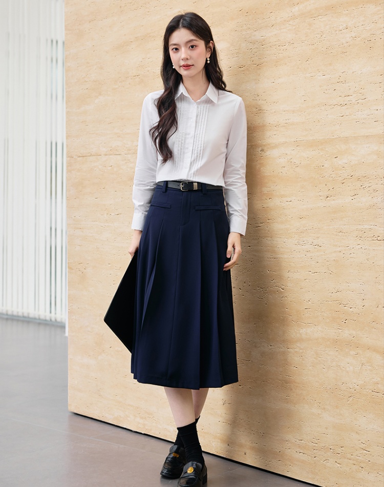 Thin summer shirt profession skirt a set