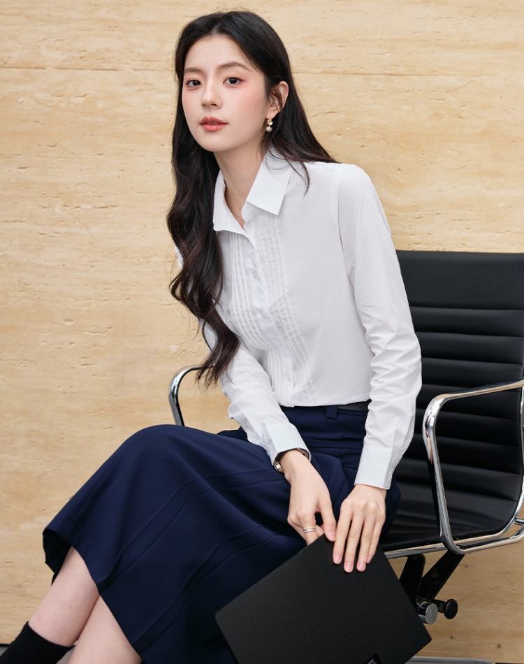 Thin summer shirt profession skirt a set