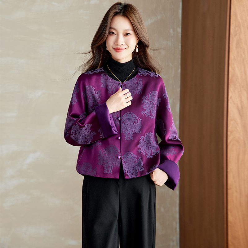 Raglan sleeve long sleeve single-breasted coat