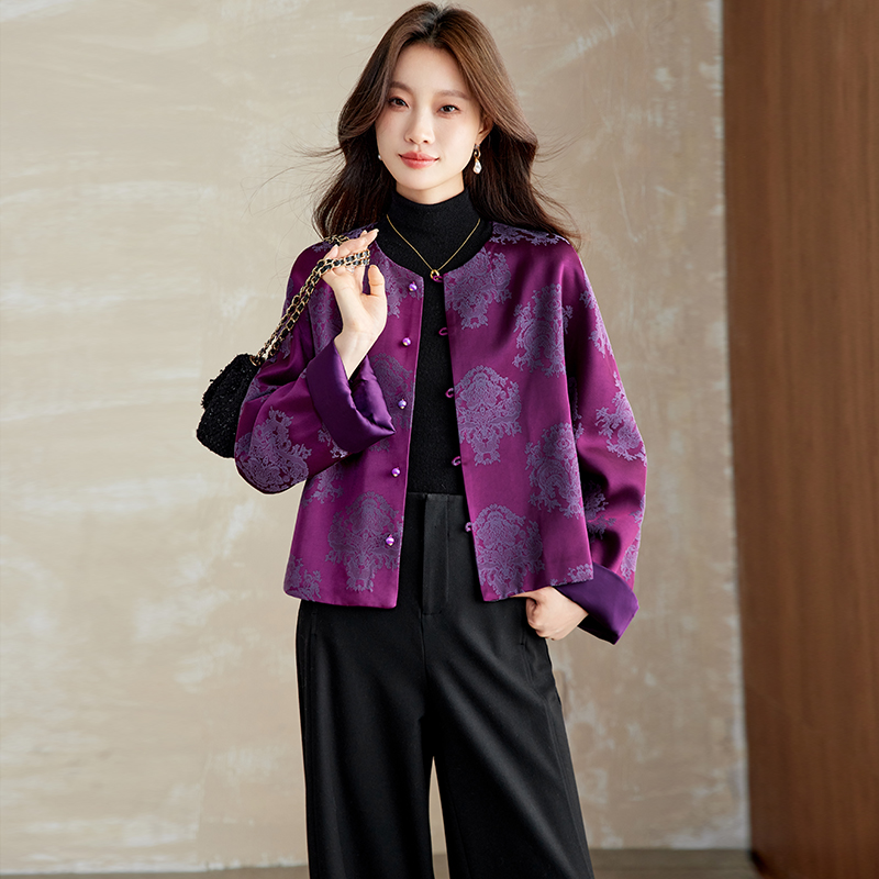Raglan sleeve long sleeve single-breasted coat