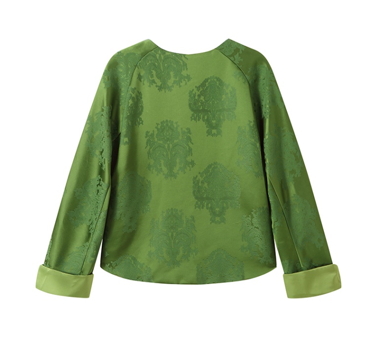 Raglan sleeve long sleeve single-breasted coat