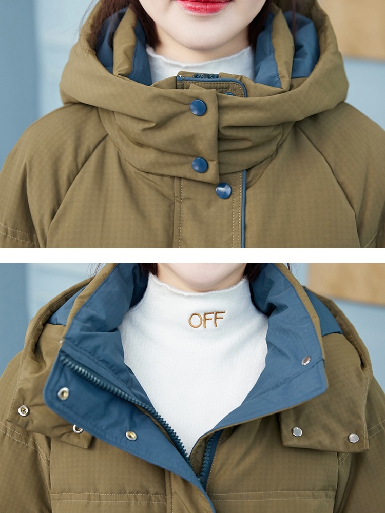 Casual loose Korean style cotton coat thermal thick down coat