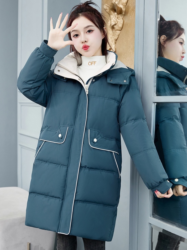 Casual loose Korean style cotton coat thermal thick down coat