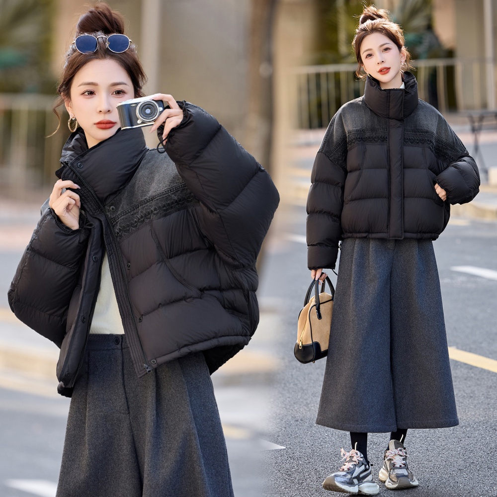 Loose splice down coat winter bread clothing for women