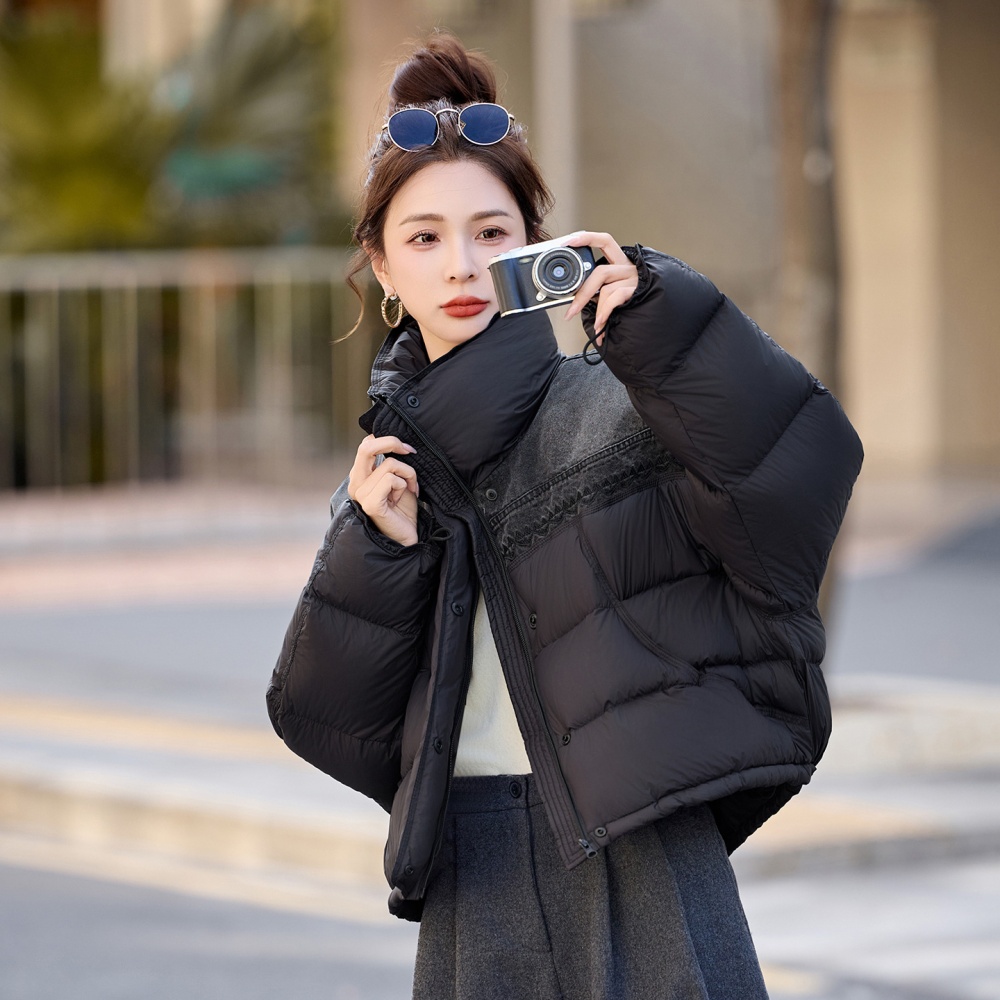 Loose splice down coat winter bread clothing for women