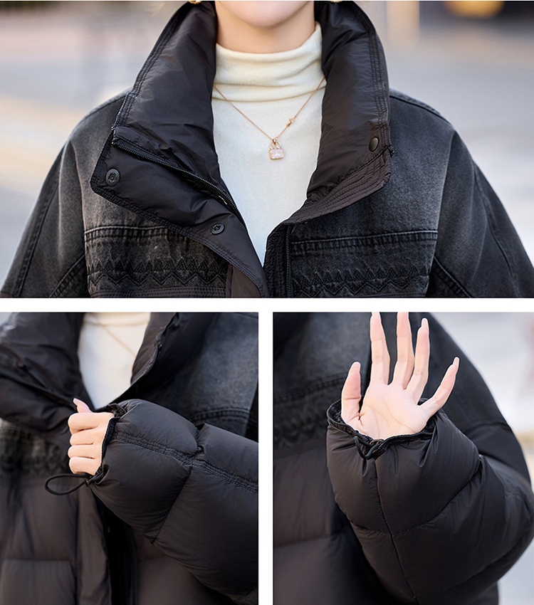 Loose splice down coat winter bread clothing for women