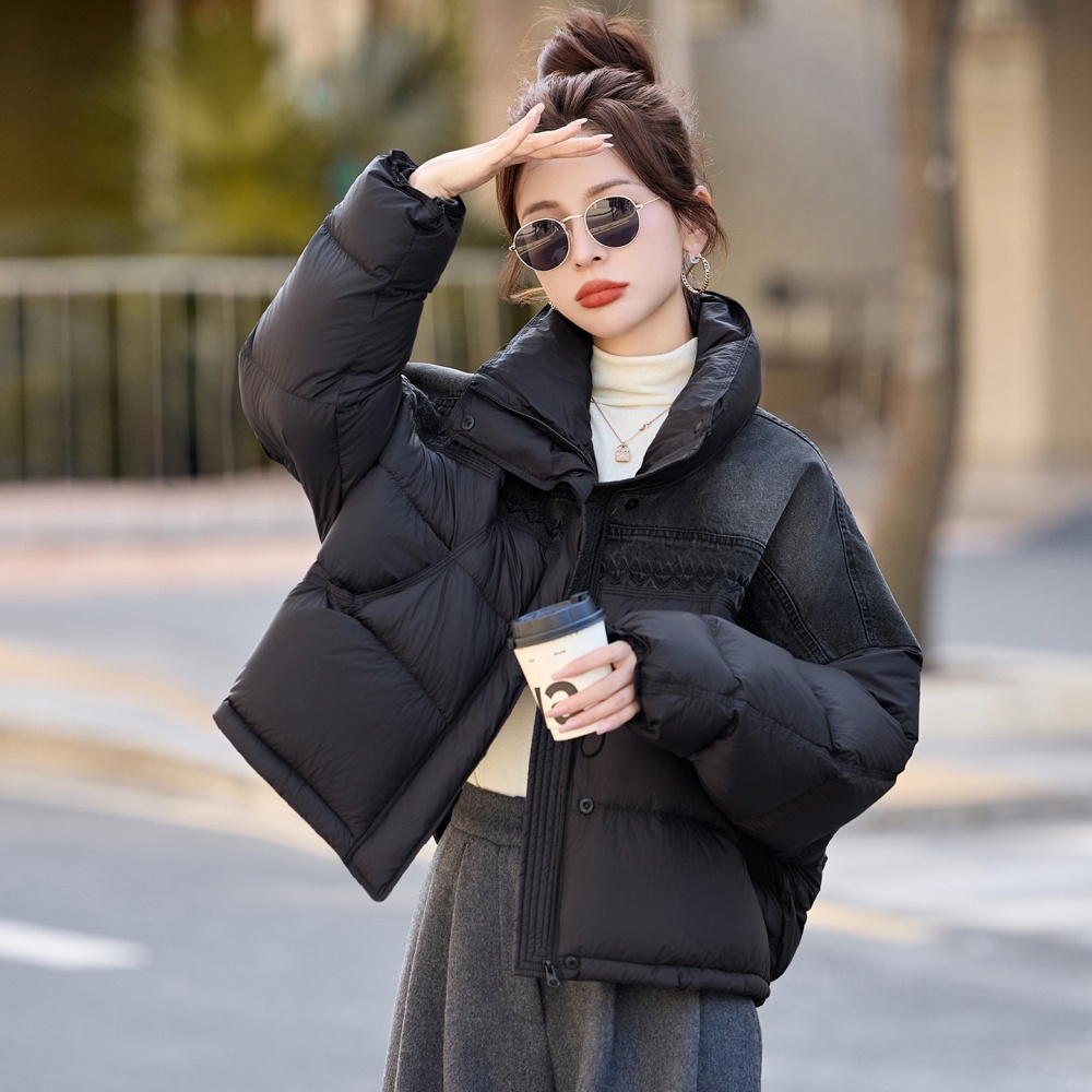 Loose splice down coat winter bread clothing for women