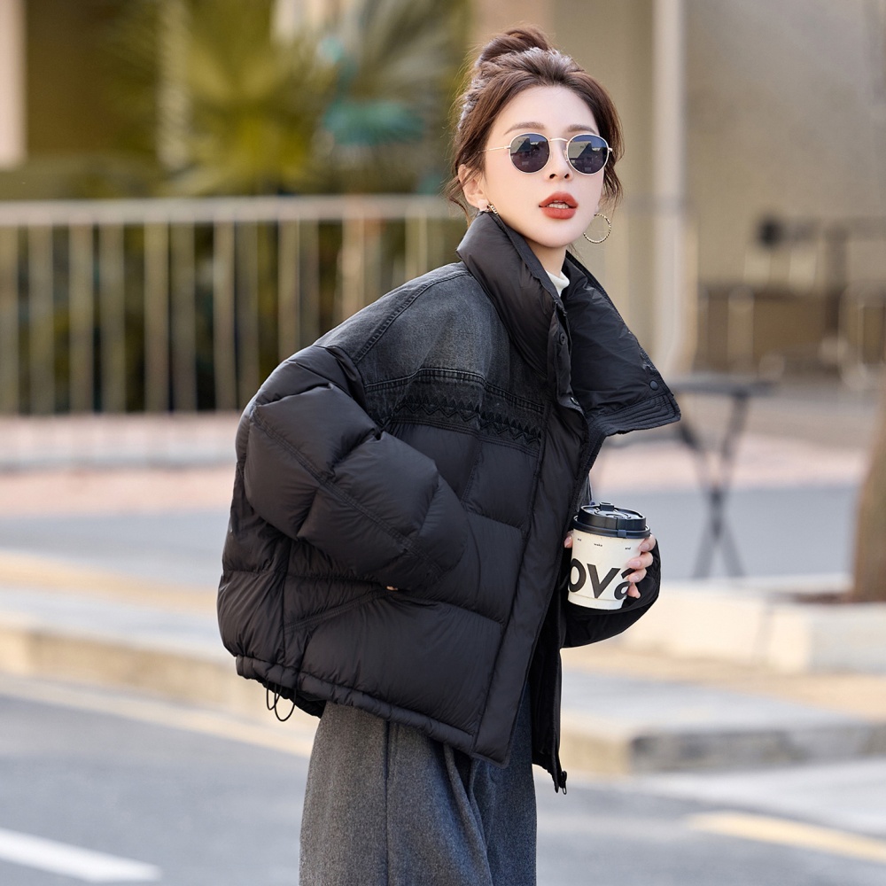 Loose splice down coat winter bread clothing for women