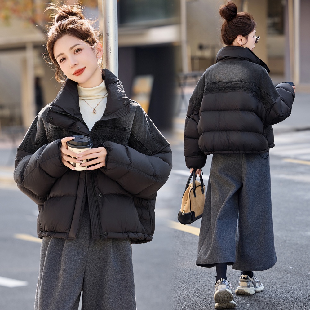 Loose splice down coat winter bread clothing for women