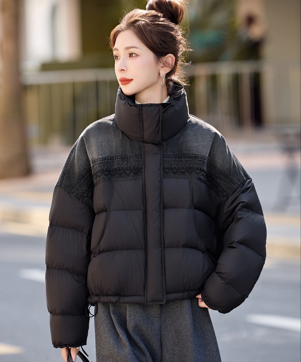 Loose splice down coat winter bread clothing for women