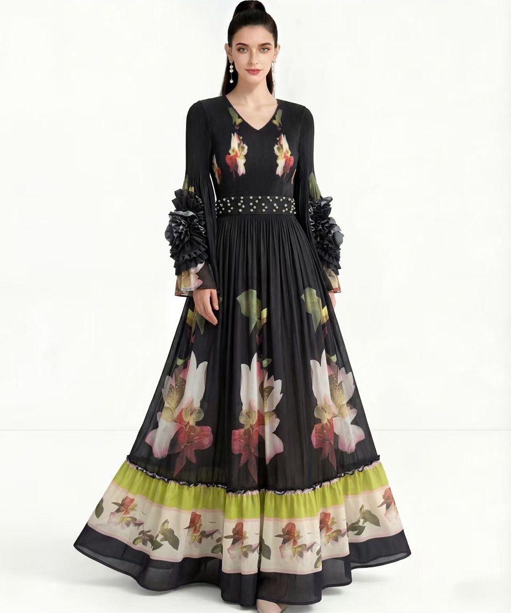 Printing Bohemian beach dress