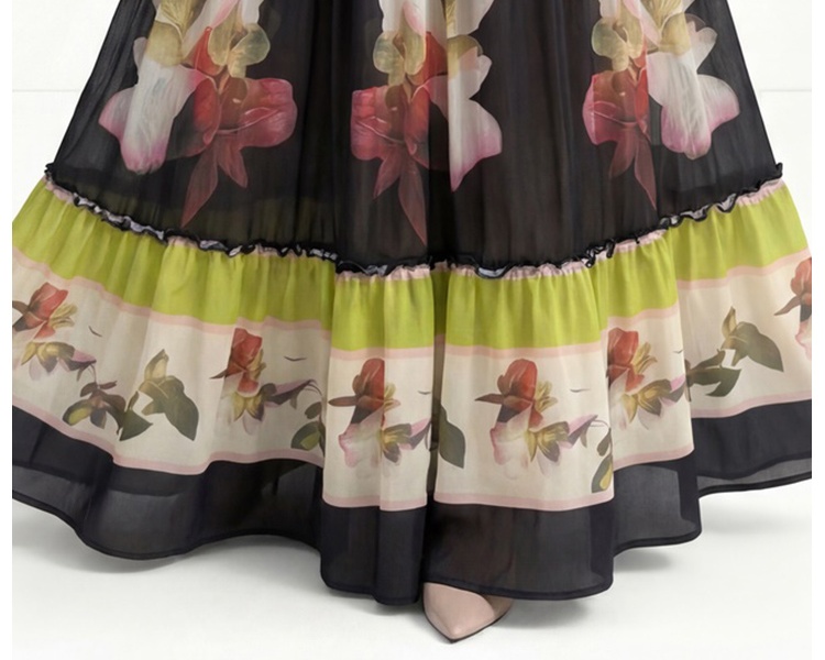 Printing Bohemian beach dress