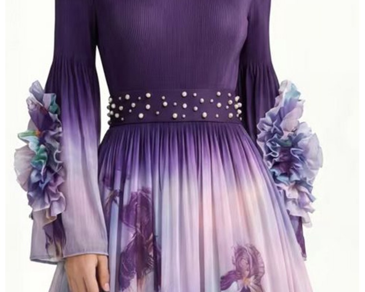 Printing Bohemian beach dress