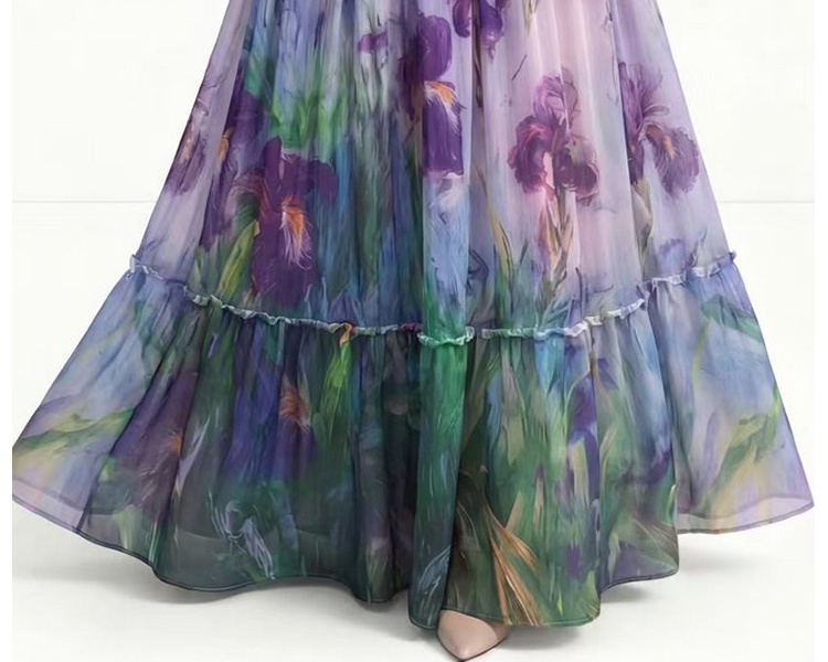 Printing Bohemian beach dress