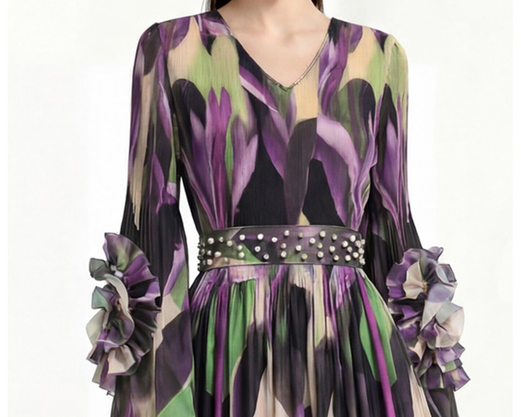 Printing Bohemian beach dress