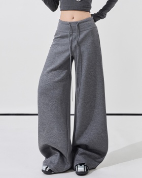 Straight wide leg pants sweatpants for women