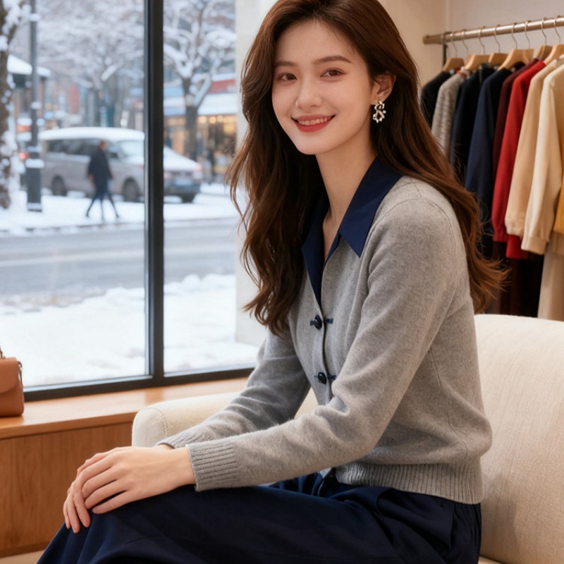 All-match sweater temperament cardigan for women