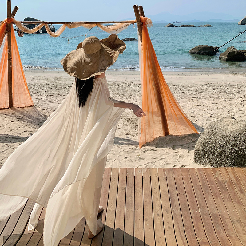 Summer horizontal collar unique dress for women