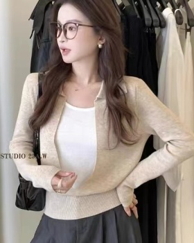 Temperament autumn sweater all-match tops for women