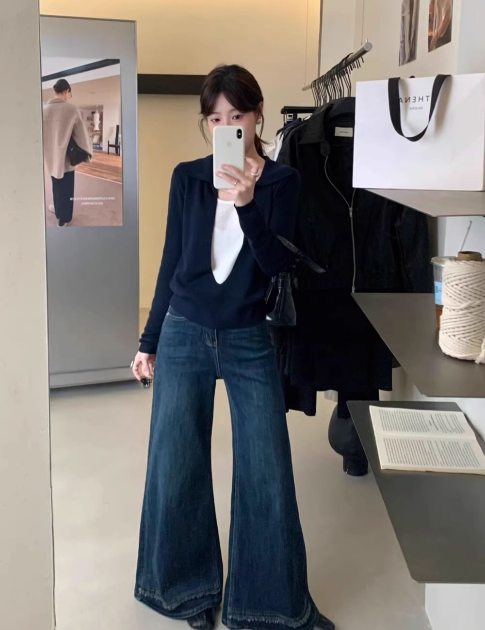 Temperament autumn sweater all-match tops for women