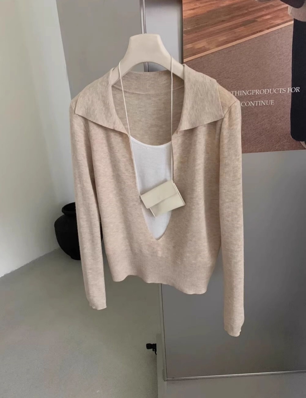 Temperament autumn sweater all-match tops for women
