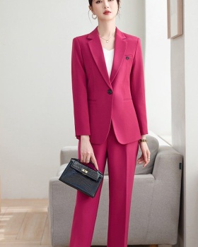 Overalls coat profession business suit 2pcs set for women