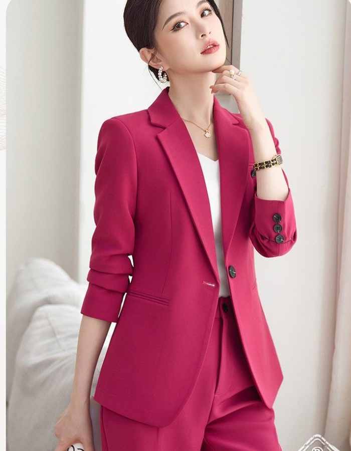 Overalls coat profession business suit 2pcs set for women