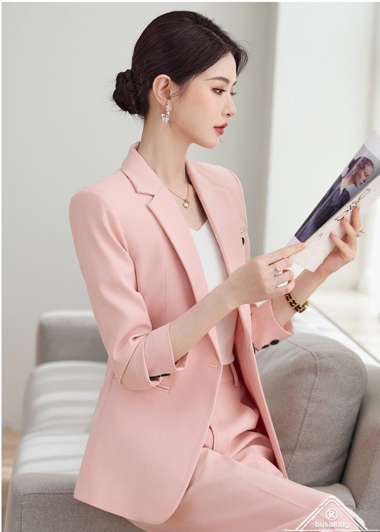 Overalls coat profession business suit 2pcs set for women