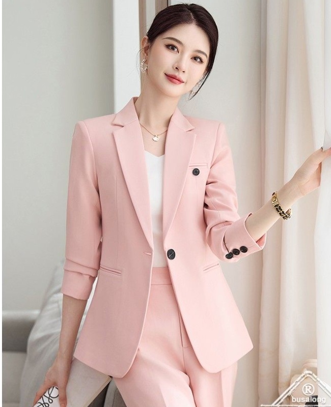 Overalls coat profession business suit 2pcs set for women