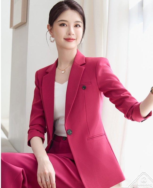Overalls coat profession business suit 2pcs set for women