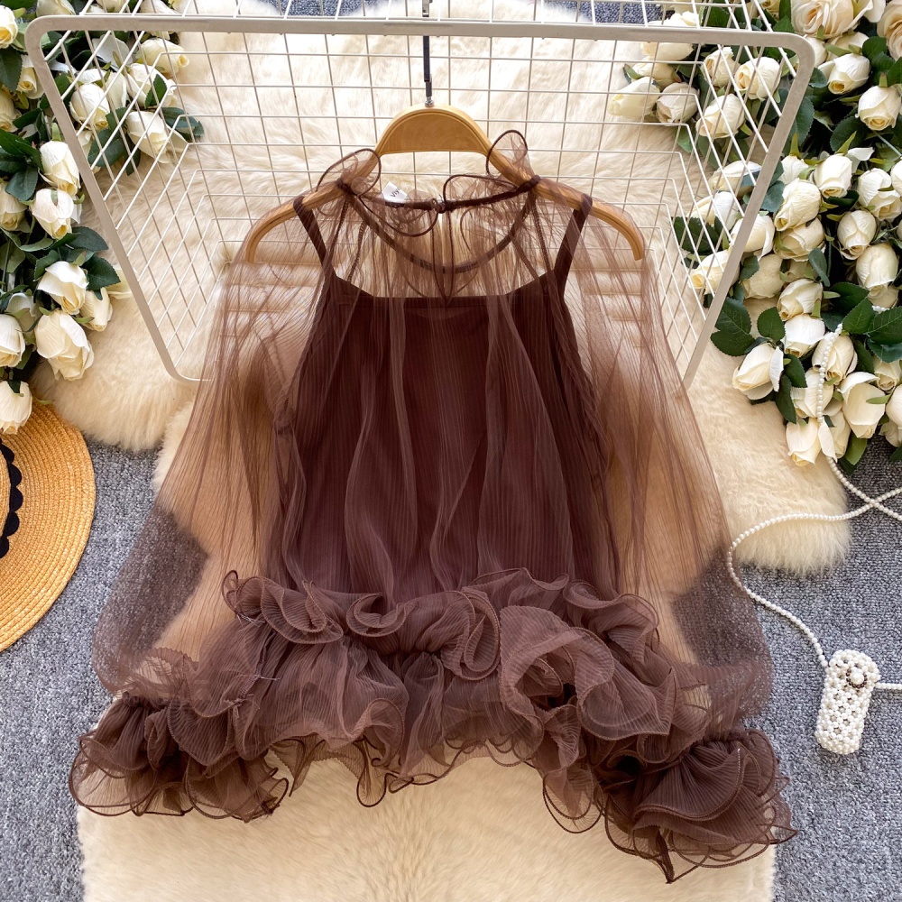 Ladies shirt sling small shirt 2pcs set for women