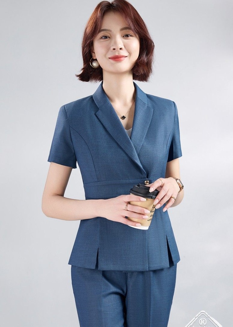 Overalls business suit coat 2pcs set for women