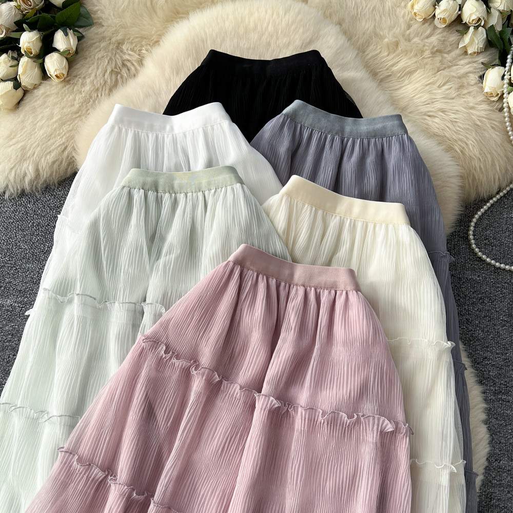 Temperament long France style spring skirt for women