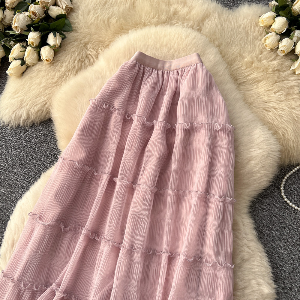 Temperament long France style spring skirt for women