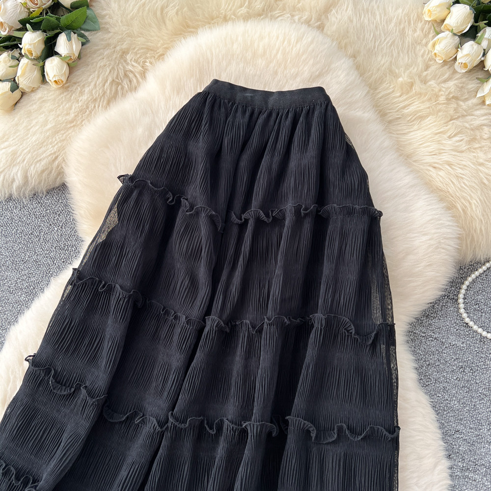 Temperament long France style spring skirt for women