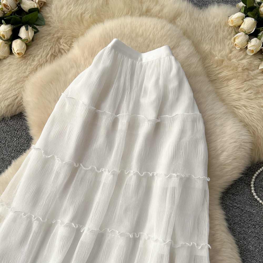 Temperament long France style spring skirt for women