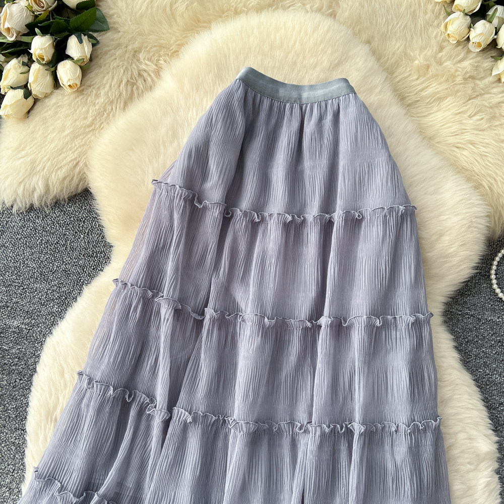 Temperament long France style spring skirt for women