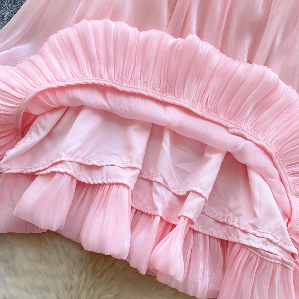 Flowers commuting loose shirt crimp gauze tops for women