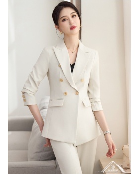 Overalls business suit suit pants 2pcs set for women