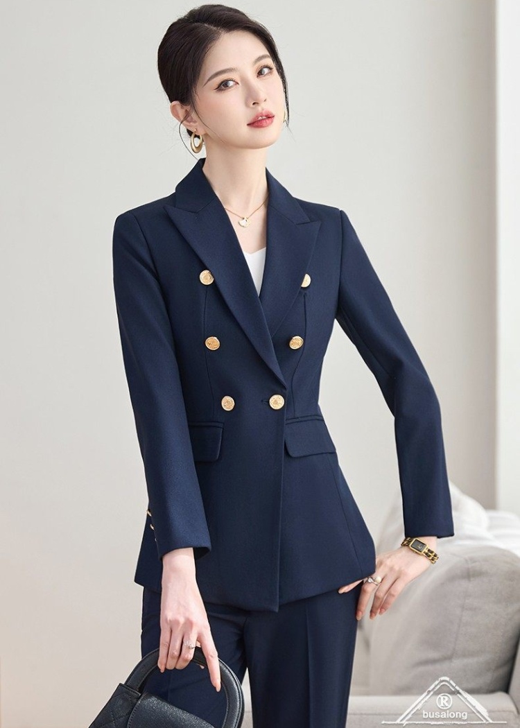 Overalls business suit suit pants 2pcs set for women