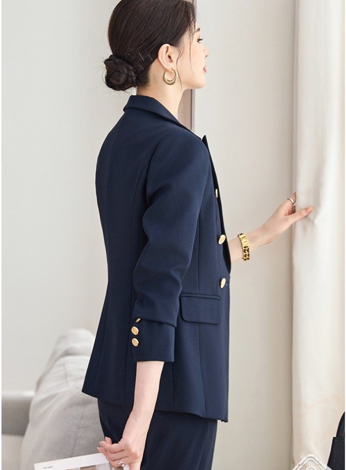 Overalls business suit suit pants 2pcs set for women