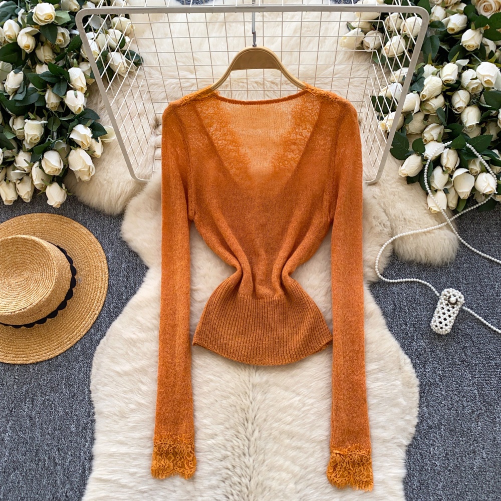 Single-breasted sweater coat for women