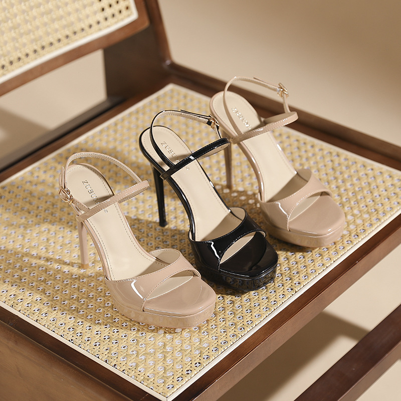 Fine-root spring and summer platform temperament sandals