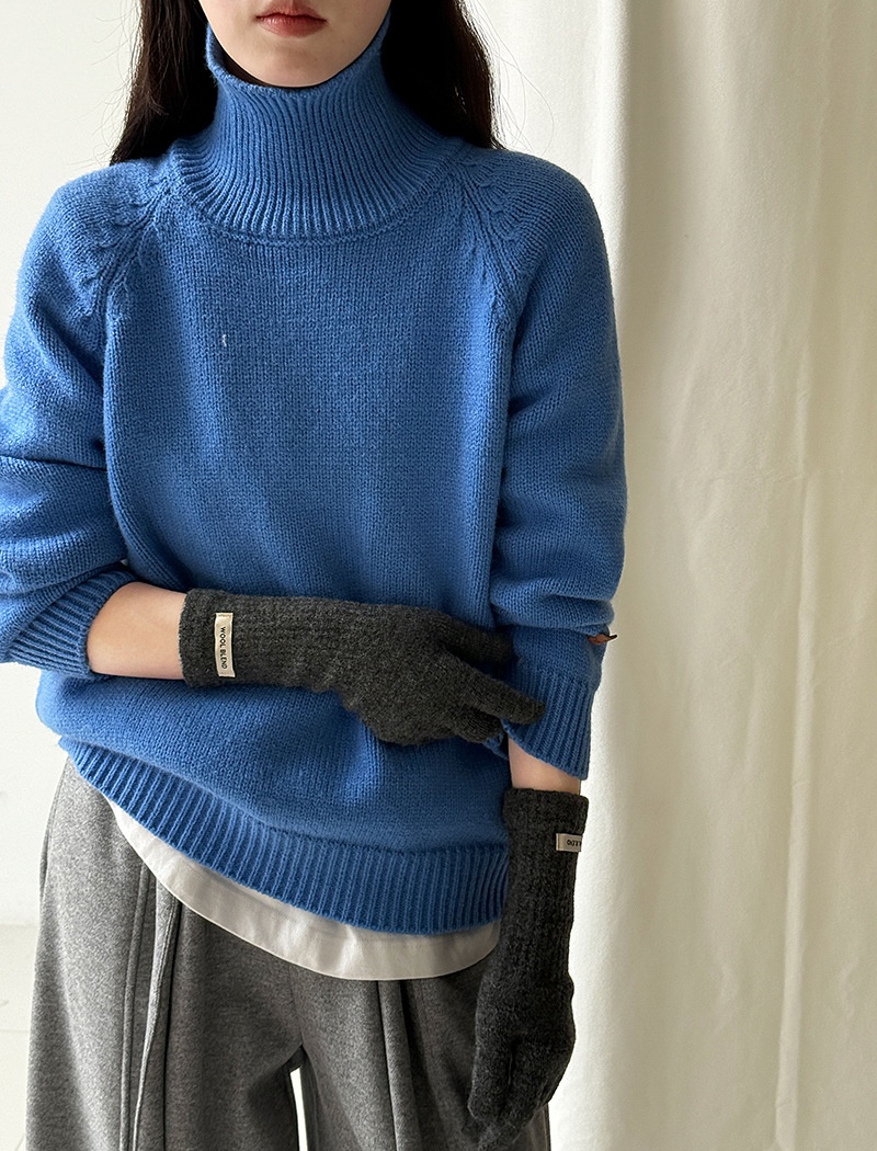 All-match thick tops knitted sweater for women