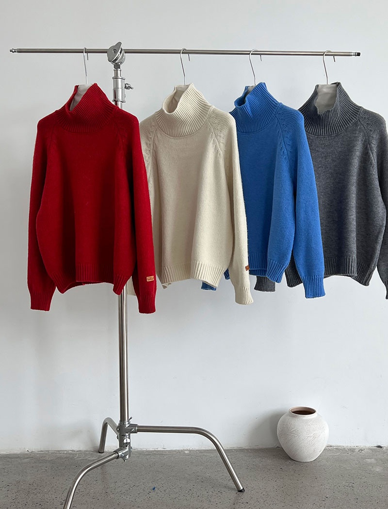 All-match thick tops knitted sweater for women