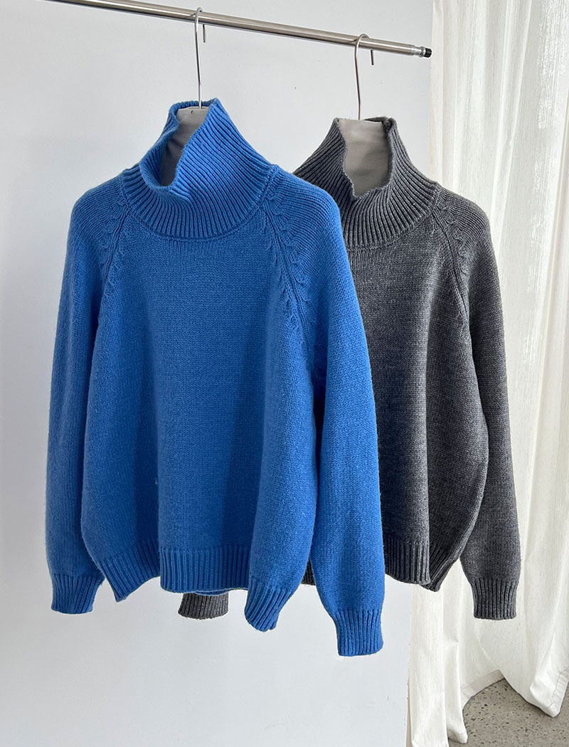 All-match thick tops knitted sweater for women