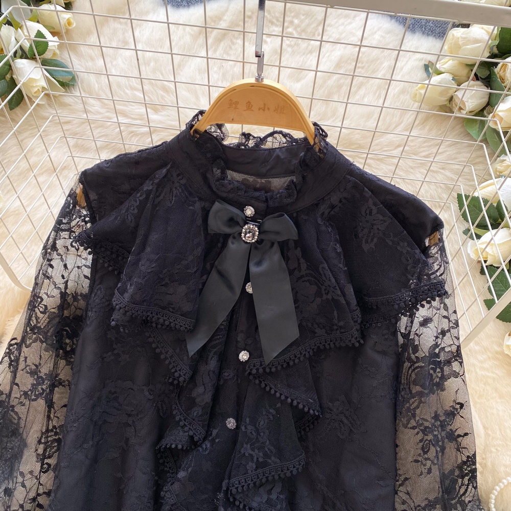 France style show young tops splice niche shirt