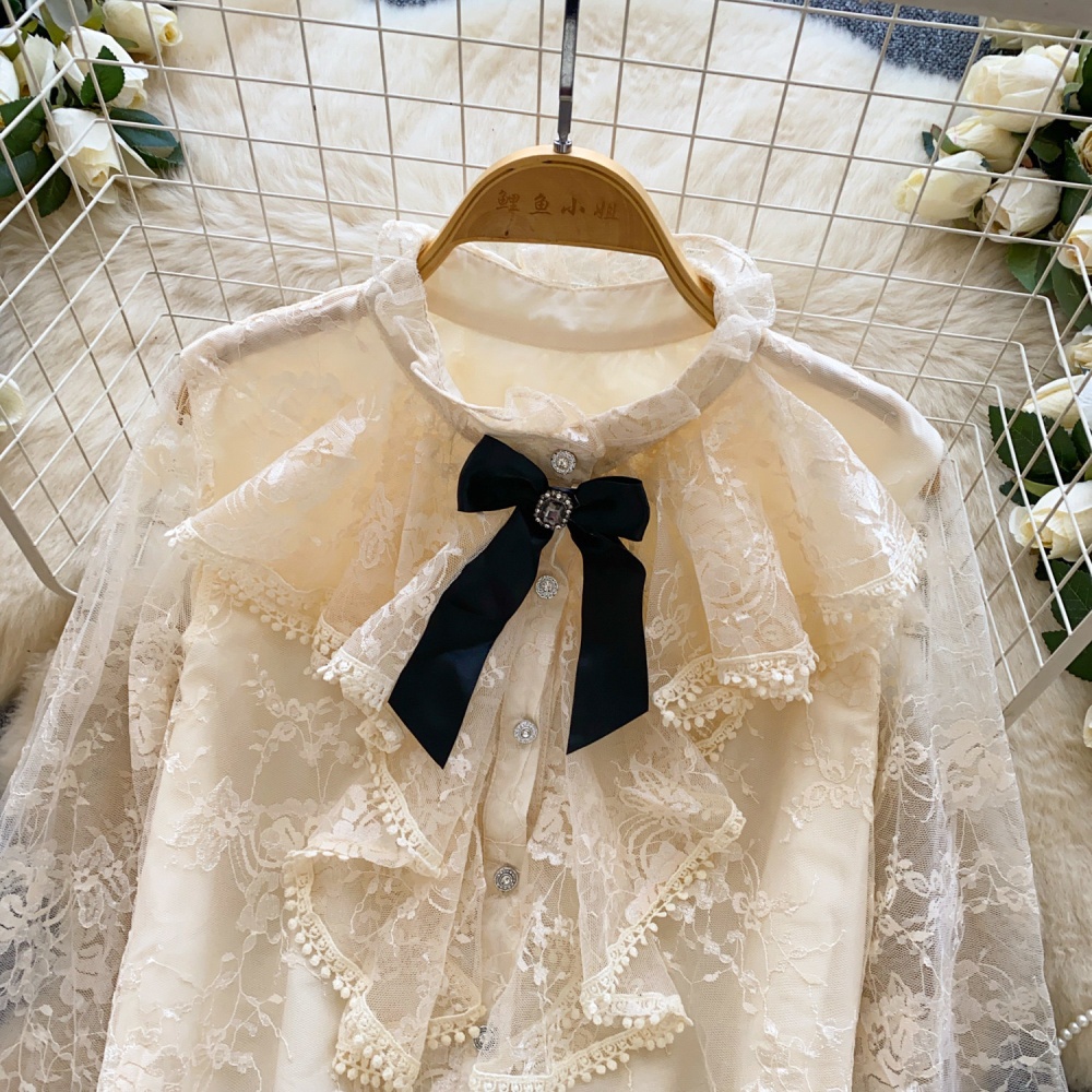 France style show young tops splice niche shirt