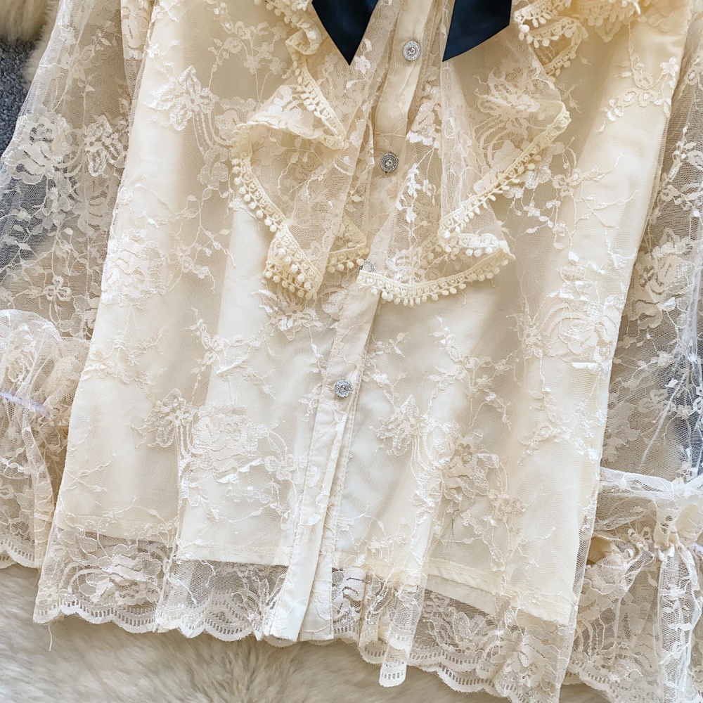 France style show young tops splice niche shirt