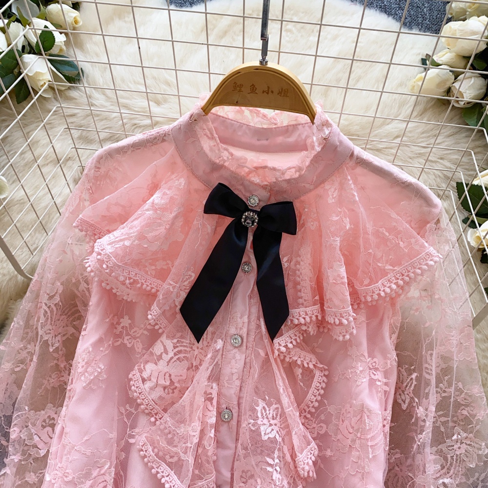 France style show young tops splice niche shirt